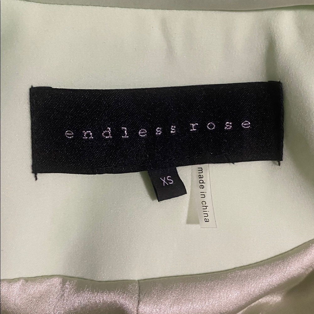 Endless Rose Pastel Mint Single-Button Blazer - image 2